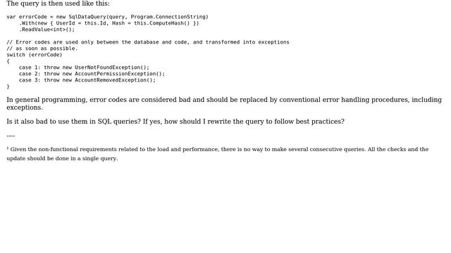 Software Engineering: Are error codes wrong in SQL queries too? (2 Solutions!!) смотреть онлайн
