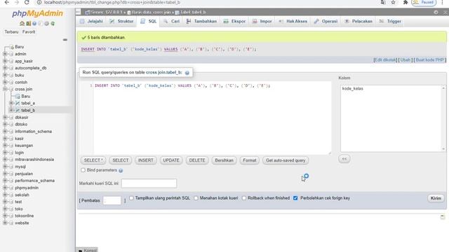 tutorial cara memakai query cross join di mysql смотреть онлайн