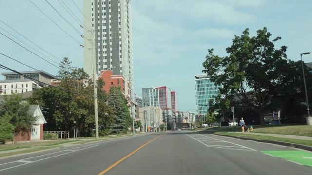 Driving in Kitchener-Waterloo, Canada 4K (2022 Summer) смотреть онлайн
