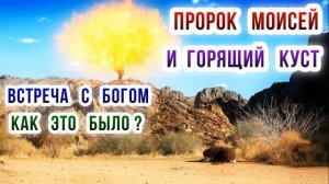Пророк Моисей и горящий куст. Встреча с Богом. Как это было?