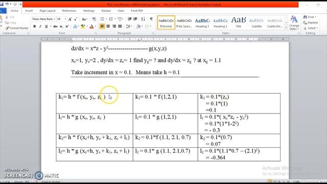 Runge Kutta 2nd Order Method for Simultaneous Differential Equations I Second Order Differential E смотреть онлайн