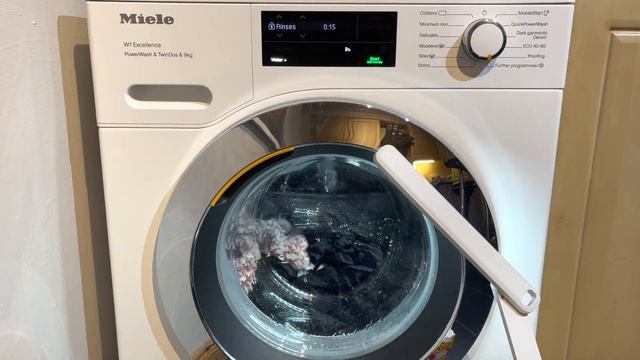 Miele W1 WEI865 Separate Rinse/starch Water+ (dressing Gown Wash Part 2)