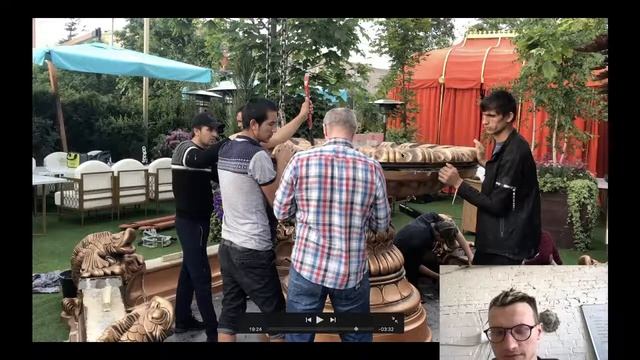 Монтаж Дворцового фонтана Эрвин смотреть онлайн