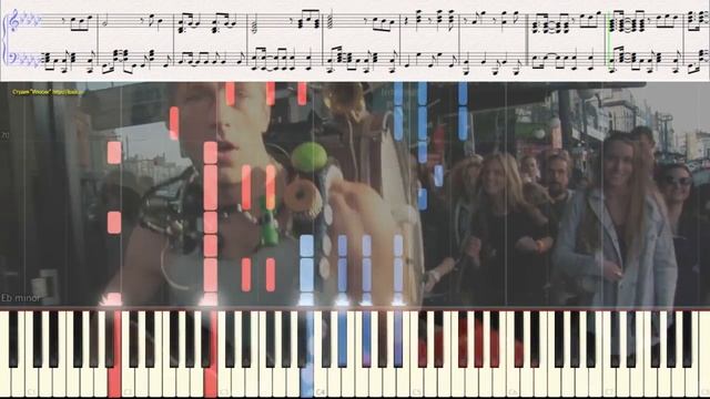 A Sky Full of Stars - Coldplay (Ноты и Видеоурок для фортепиано) (piano cover) смотреть онлайн