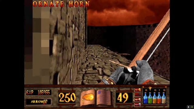 Witchaven II Blood Vengeance (DOSBox) - Level 15 Lungs of Hell - Uncommented смотреть онлайн