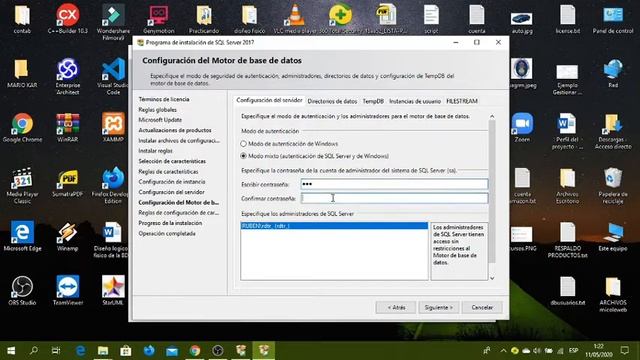 Instalación de SQL server y Management Studio 2017 смотреть онлайн