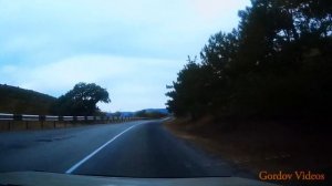 Дорога в Алушту по побережью Крыма