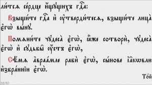 ПСАЛТИРЬ - КАФИЗМА 14 (церковно - славянский язык)