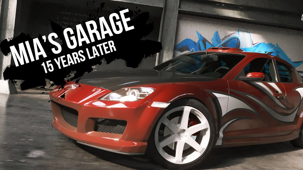 Гараж Мии 15 лет спустя и ее Мазда RX8