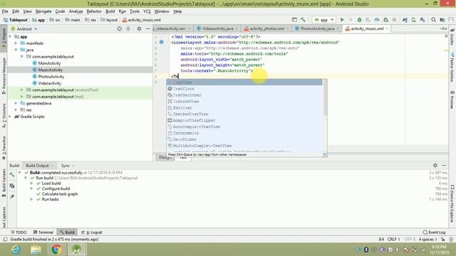 Android tutorial for beginners(Tablayout) смотреть онлайн