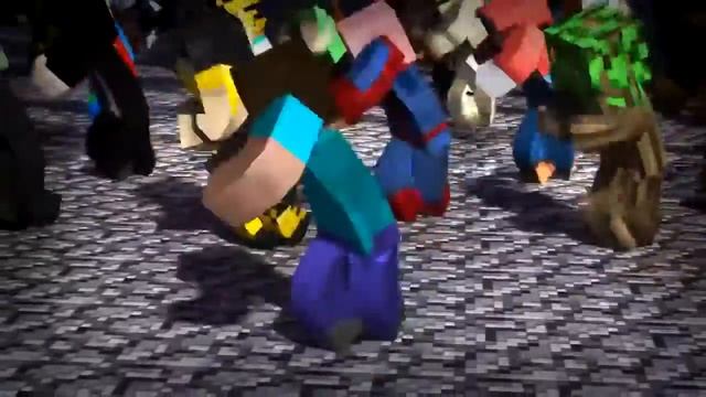 Самый лучший танец в майнкрафт за всю историю! :D смотреть онлайн