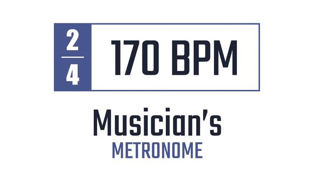 170 BPM - 2/4 - Metronome смотреть онлайн