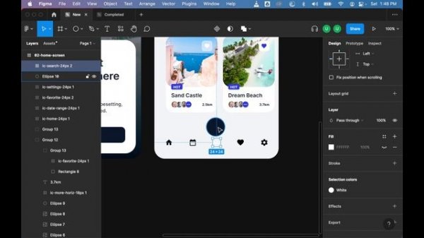 Designing a Travel Mobile App in Figma | Tutorial for Beginners