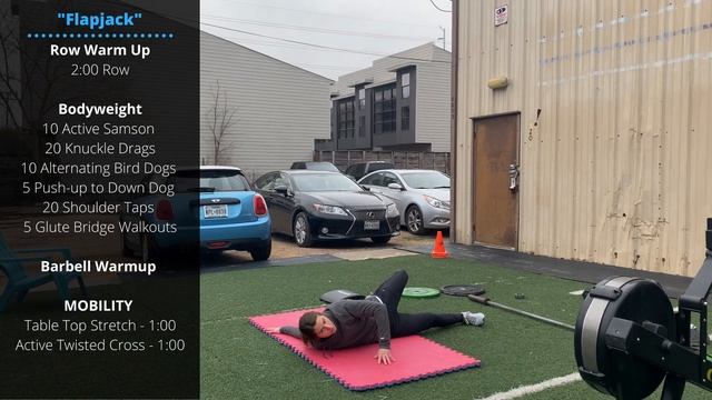 "Flapjack" CrossFit WOD | Rowing + Push Ups + Deadlifts смотреть онлайн