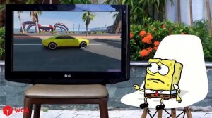 Spongebob's Epic Escape From The Lightning McQueen Eater | Reaction BeamNG Drive - Woa Doodland