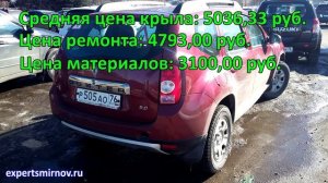 Сколько стоит замена крыла на Рено Дастер