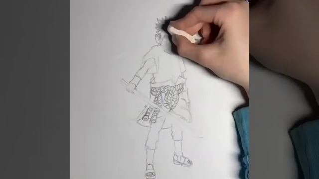 Как нарисовать саске смотреть онлайн