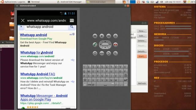 How to install WhatsApp on Ubuntu 12.04 Precise Pangolin PC with Android (Jelly Bean) emulator смотреть онлайн