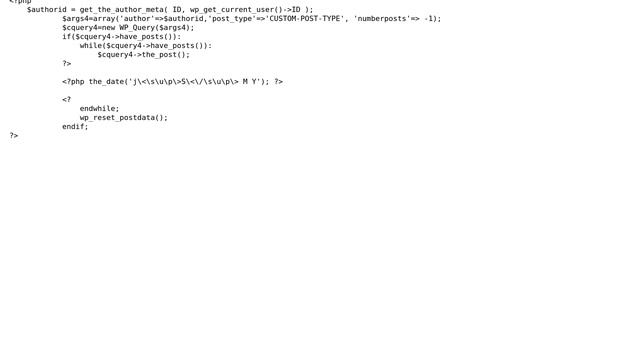 Wordpress: Display current user's custom post meta in sidebar смотреть онлайн
