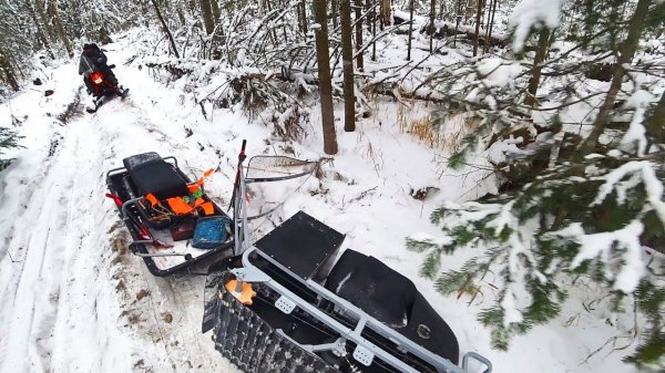 ДОРОГА ПРЕВРАТИЛАСЬ В АД! СТРАДАЮ, НО ЕДУ! Новый мотобуксировщик Ураган КЛАССИКА Люкс