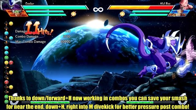 Dragon Ball FighterZ - Cooler combo guide (Season 2) смотреть онлайн