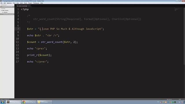 تعلم PHP  باللغة العربية - " String Functions Str Word Count"- حلقة 54 смотреть онлайн