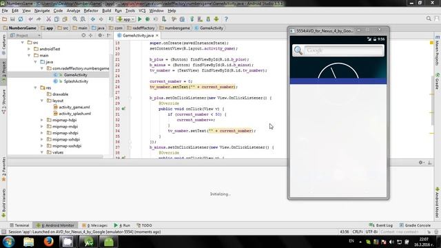 Develop simple Numbers Game in Android Studio смотреть онлайн