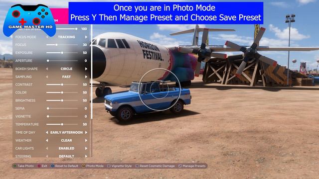 Forza Horizon 5 SHUTTERBUG Forzathon Daily Challenges Save A New Photo Preset