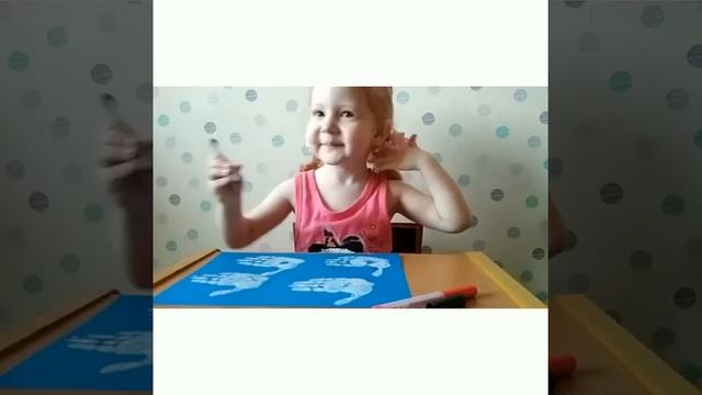 Рисуем лебедей ладошкой смотреть онлайн