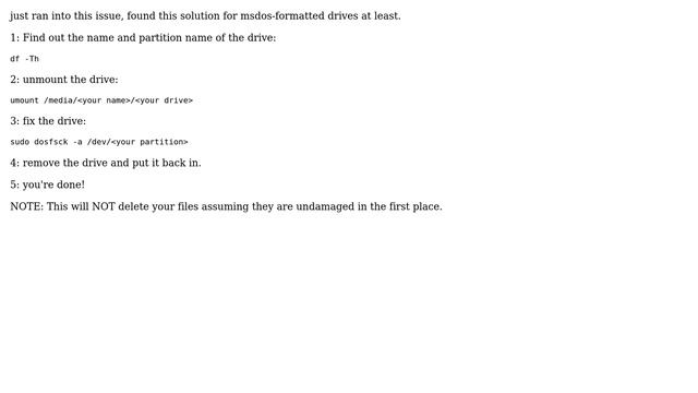 Ubuntu: USB turned into Read-only File. how to make it Writable (2 Solutions!!) смотреть онлайн