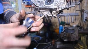 Двигатель культиватора КРОТ разборка