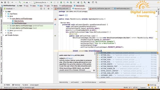 128 Android Device Notification | Online Training Download app from below link смотреть онлайн