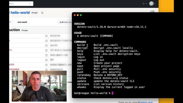 List all dotenv-vault commands смотреть онлайн