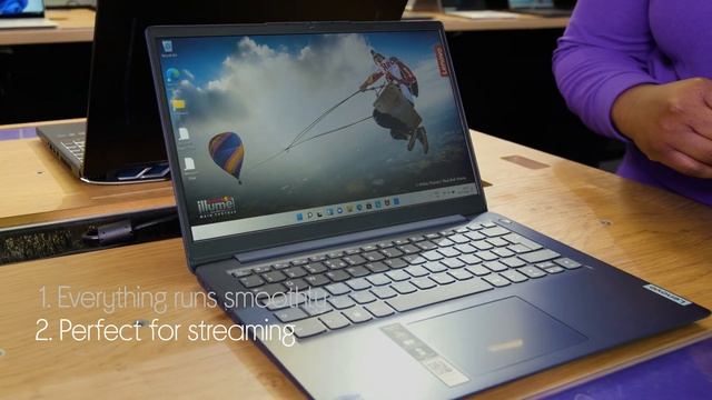 Lenovo IdeaPad i1 14" Laptop - Intel® Celeron®, 128 GB eMMC, Blue - Quick Look смотреть онлайн
