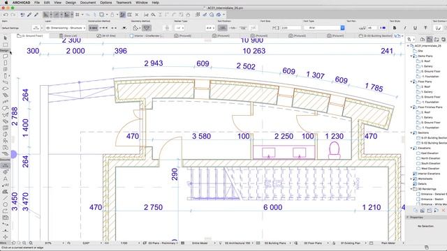 Arc and Radial Dimensions - ARCHICAD Training Series 3 - 65/84 смотреть онлайн
