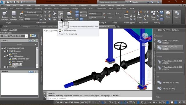 Piping 3D เขียนไม่ยาก ด้วยโปรแกรม AutoCAD Plant 3D смотреть онлайн