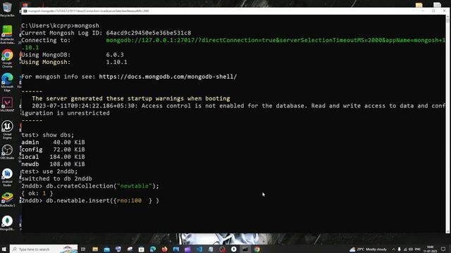 Mongodb query to insert data in a collection or table tutorial | Create documents смотреть онлайн