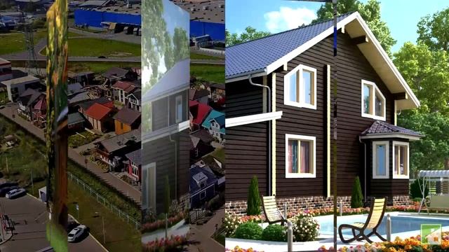 Проекты двухэтажных домов из бруса смотреть онлайн