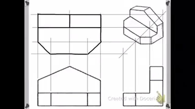 Draw the missing orthogonal views смотреть онлайн
