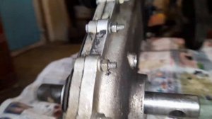 Установка четырёхтактного двигателя на культиватор Крот. Ревизия редуктора