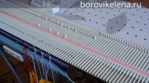 Мужской шарф на вязальной машине Silver Reed LK 150 (Сильвер рид ЛК 150)