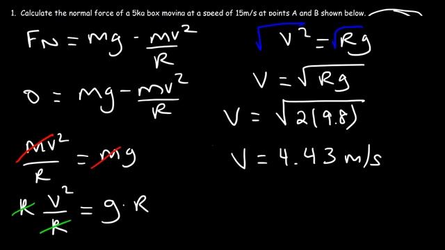 Normal Force On A Hill, Centripetal Force, Roller Coaster Problem, Vertical Circular Motion, Physic
