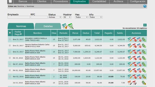 4-2 Como generar un nuevo periodo de nómina de los empleados en Administrando.mx смотреть онлайн
