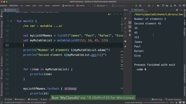 045 Kotlin Programming Language Fundamentals - Invoking Methods on Lists смотреть онлайн