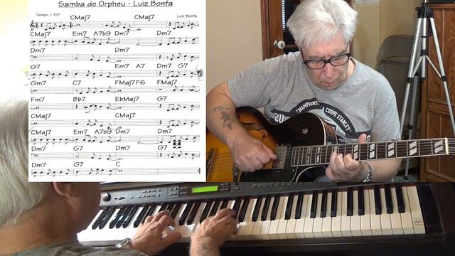 Samba de Orpheu - Manhã de Carnaval - guitar & piano (Latin) cover смотреть онлайн
