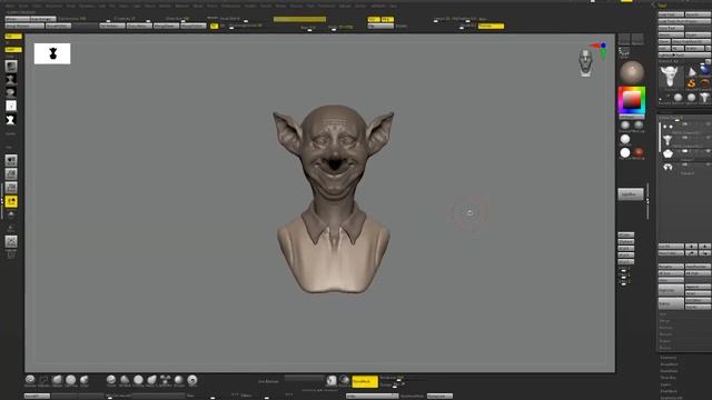 1 hour in 1 minute - Zbrush Timelapse смотреть онлайн