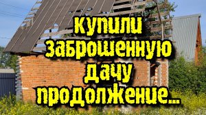 Купили заброшенную дачу.