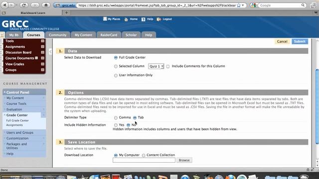Downloading Grades to Excel смотреть онлайн