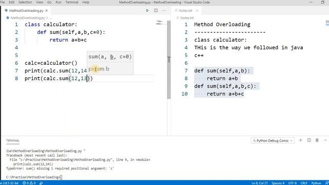 Method Overloading in Python ||Python Polymorphism - OOPS||Python Tutorial||Learn Python Programmin смотреть онлайн