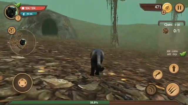 Wild Panther 3D Simulator Android Game Play #2 смотреть онлайн